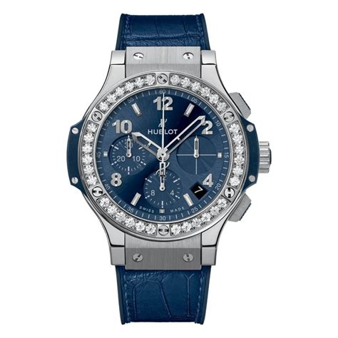 hublot big bang 41mm steel diamonds|Big Bang Steel Blue Diamonds 41 mm .